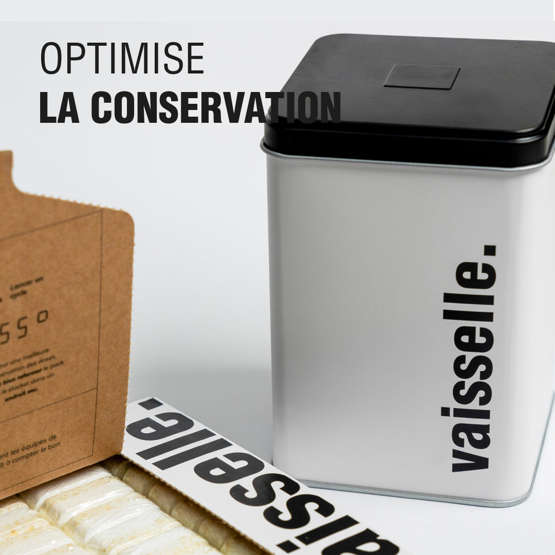 Boite de rangement tablettes lave-vaisselle