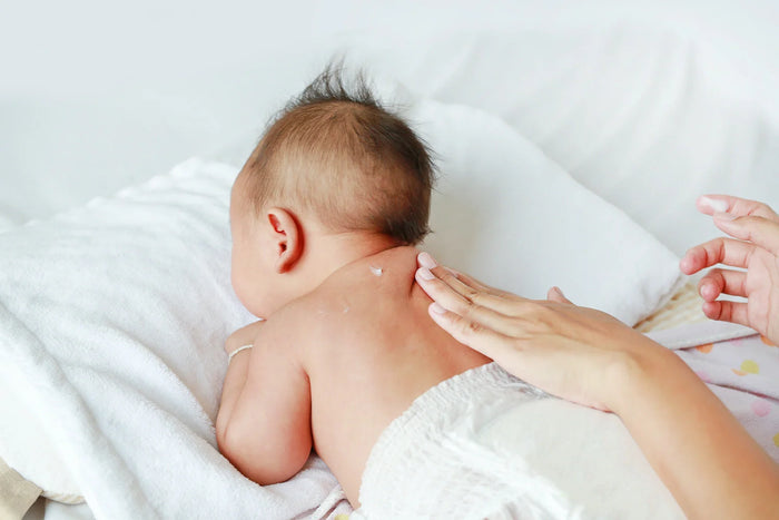 bébé avec une allergie à la lessive