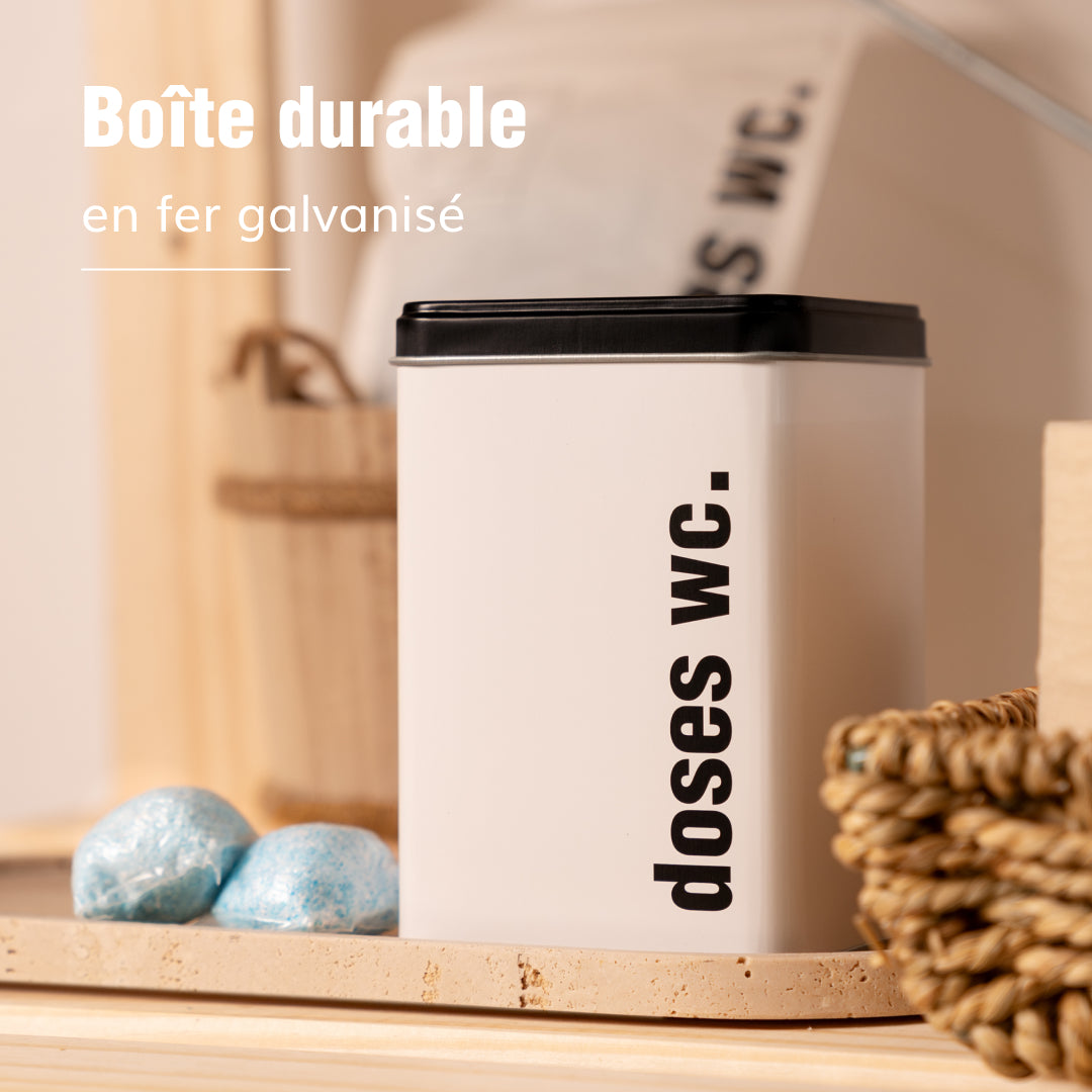 Boite de rangement doses WC